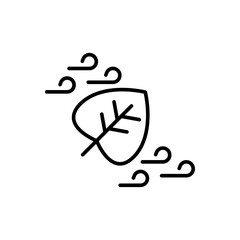 Leaf outline icons, minimalist vector illustration ,simple transparent graphic element .Isolated on white background