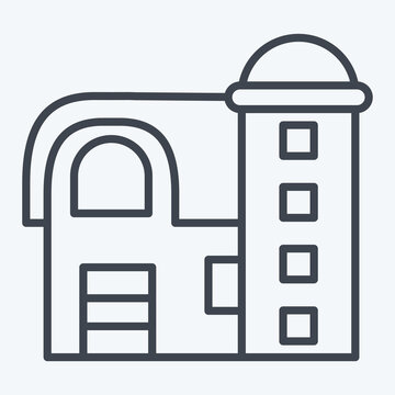 recommend clip art: Icon Barn. related to Agriculture symbol. line style. simple design editable. simple illustration