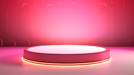 Simple product booth, podium, stage, product commercial photography background, cosmetics booth, promotional event