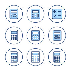 Calculator icon vector. Accounting calculator sign and symbol.