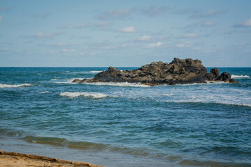 beach and rocks