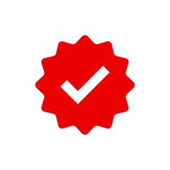 Verification red starburst sticker