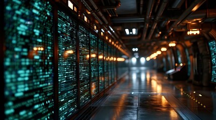 A background with computer circuits. 