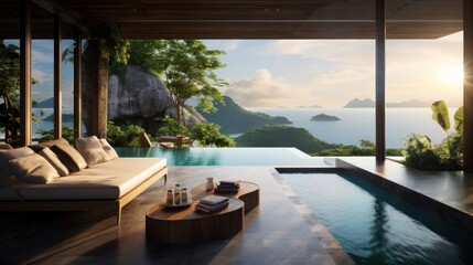 Amazing View From Luxury Villa To The Ocean