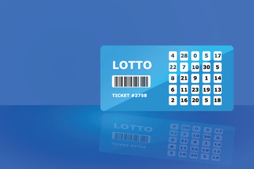 Online lottery lettering, tickets and balls. Casino business advertising design. For posters, banners leaflets and brochures