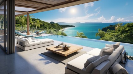 Amazing View From Luxury Villa To The Ocean