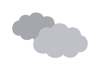Obraz premium 曇り雲のイラスト