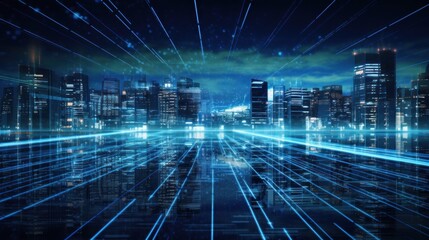 Obraz premium An IT Landscape that uses the latest computing technologies that ensure excellence, precision and efficiency of data processing