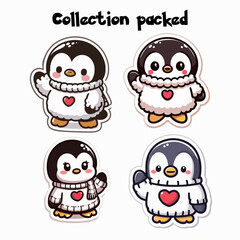 penguin cute character illustration 