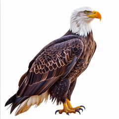 bald eagle isolated on white