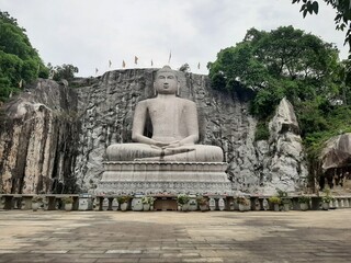 Obraz premium Rock Buddha statue