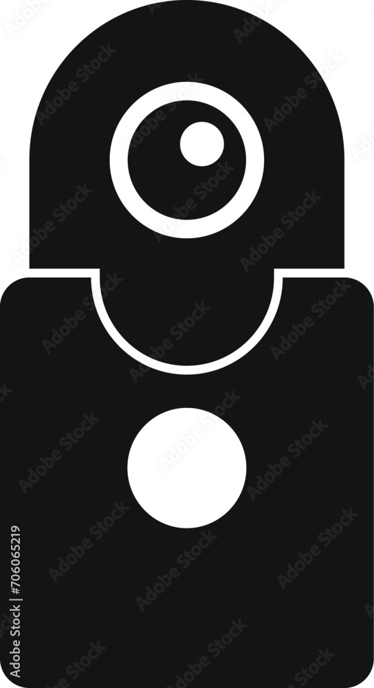 Poster road sensor control icon simple vector. detector stop view. front park driver