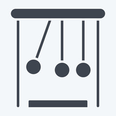 Icon Physic. related to Biochemistry symbol. glyph style. simple design editable. simple illustration