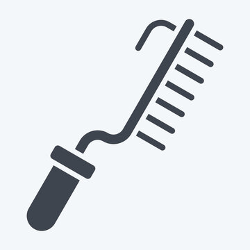 Icon Brush. related to Welder Equipment symbol. glyph style. simple design editable. simple illustration