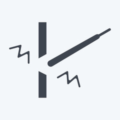 Icon Welding. related to Welder Equipment symbol. glyph style. simple design editable. simple illustration