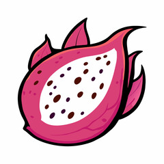 dragon fruits vector