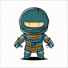 mummy cute cartoon style