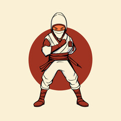 ninja cartoon style 