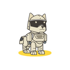 dog robot cartoon