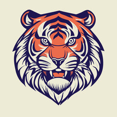 tiger head vector