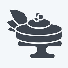 Icon Ankimo. related to Sushi symbol. glyph style. simple design editable. simple illustration