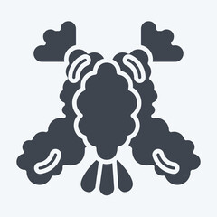 Icon Tempura. related to Sushi symbol. glyph style. simple design editable. simple illustration