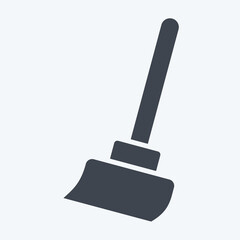Icon Broom. related to Cleaning symbol. glyph style. simple design editable. simple illustration