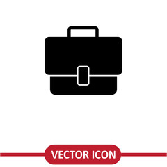 Briefcase icon simple flat trendy style illustration on white background..eps
