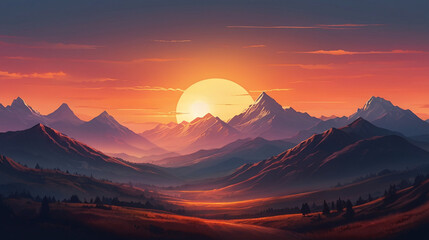 background image with a blend of vibrant sunset colors