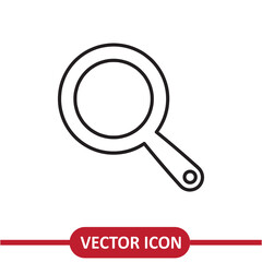  Search magnifier icon liner flat illustration on white background..eps