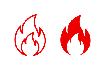 Fire icon set