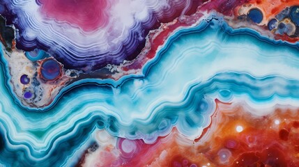 Marble's close-up showcases a breathtaking kaleidoscope of colors, creating a vibrant symphony