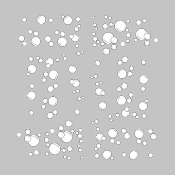 recommend clip art: Make a Professional Bubbles Vector Seamless Pattern With Flat Line Icons