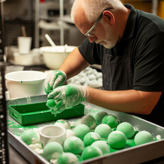 Handmaking Green, St. Patrick's Day Soaps, Bath Bombs
