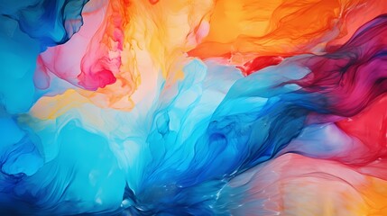 Marvel at the burst of vivid colors within the close-up marble texture, captured in high definition - obrazy, fototapety, plakaty