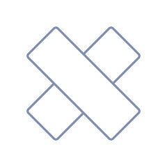 テープのシンプルなイラスト素材