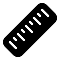 Ruler icon for precision and measurement concepts