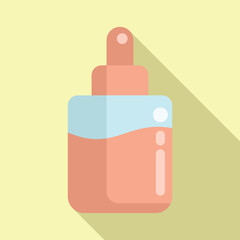 Skincare product icon flat vector. Care bio skin. Body art package