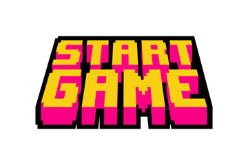Start Game Functional Game Related Sticker © neves.graphic777