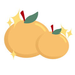 Illustration PNG of Chinese Mandarin Orange, Perfect for Decoration and Greeting Card of Chinese New Year 
