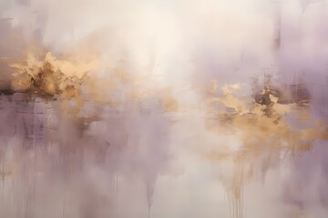 Muted shades of sepia and lavender converging, crafting a subtle yet captivating abstract background on the canvas.
