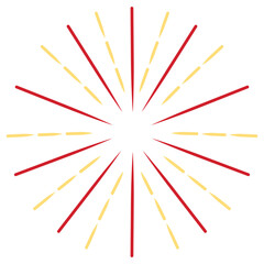 Illustration PNG of Chinese New Year Fireworks, Perfect for Decoration and Greeting Card of Chinese New Year  