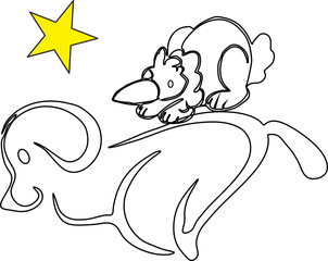 Look for something to eat