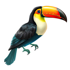 Toucan isolated on the transparent background