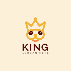 Modern Minimalist King Logo