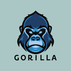 Modern Minimalist Gorilla Logo Design