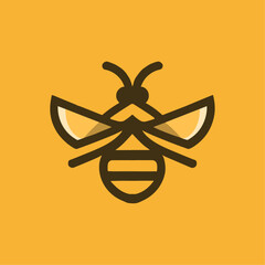 Modern Minimalist Bee Logo