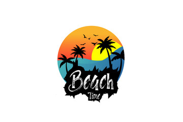 Summer,summer design,vintage summer beach design.