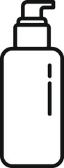 Gel dispenser korean icon outline vector. Style beauty. Fashion art