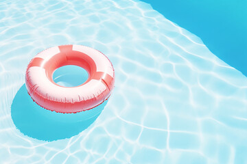 swimming pool floats, Summer swimming pool full of fun floats, View from above